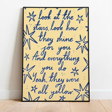 Load image into Gallery viewer, Coldplay | Yellow