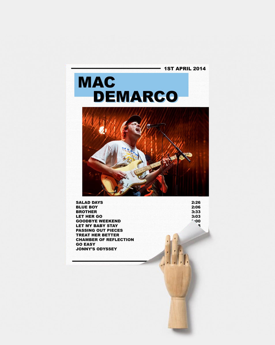 Mac Demarco Salad Days Premium Music Poster – Postered