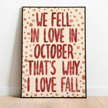 Load image into Gallery viewer, Girl In Red | We Fell In Love In October
