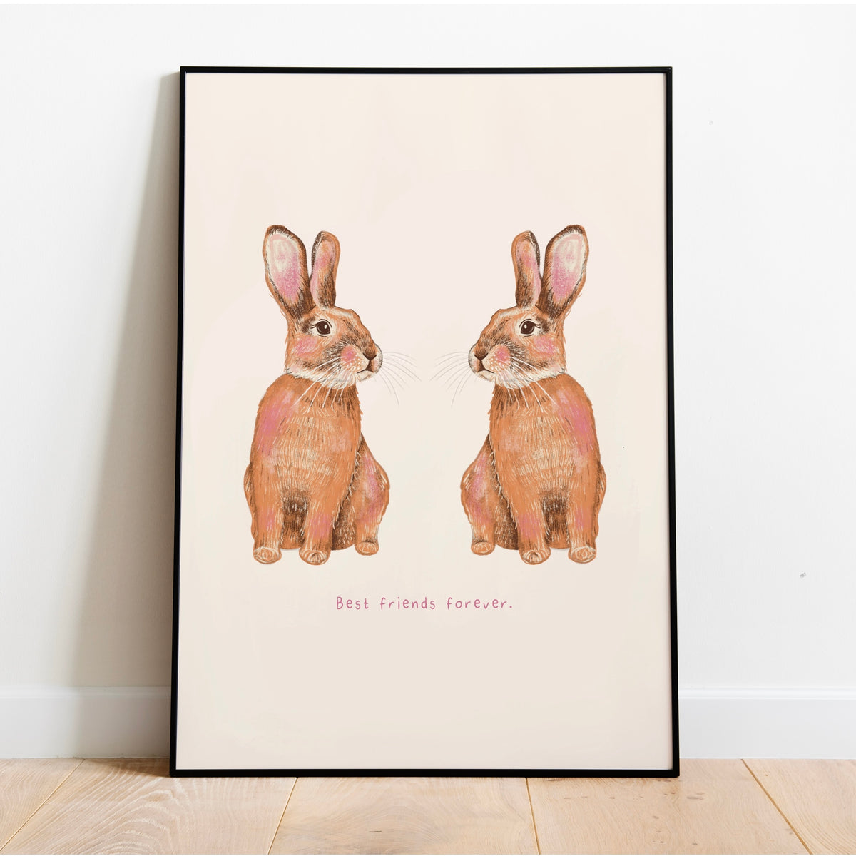 Rabbit Friends | Art Print – Postered