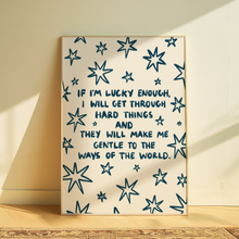 Load image into Gallery viewer, Zach Bryan | Lucky Enough (Poem)
