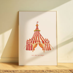 Vintage Circus Nursey Prints