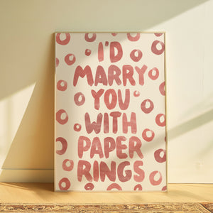 Taylor Swift | Paper rings