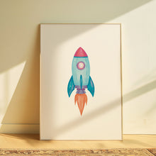 Load image into Gallery viewer, Illustrated Rocket | Art Prints
