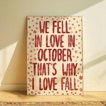 Load image into Gallery viewer, Girl In Red | We Fell In Love In October
