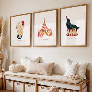 Vintage Circus Nursey Prints