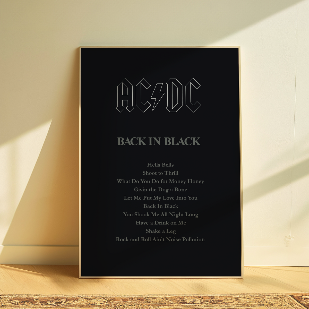AC/DC | Back In Black – Postered