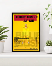 Load image into Gallery viewer, billie eilish dont smile at me music poster
