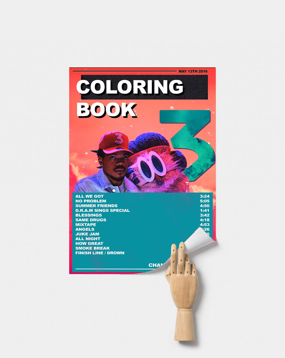 Chance The Rapper Poster | Coloring Book – Postered