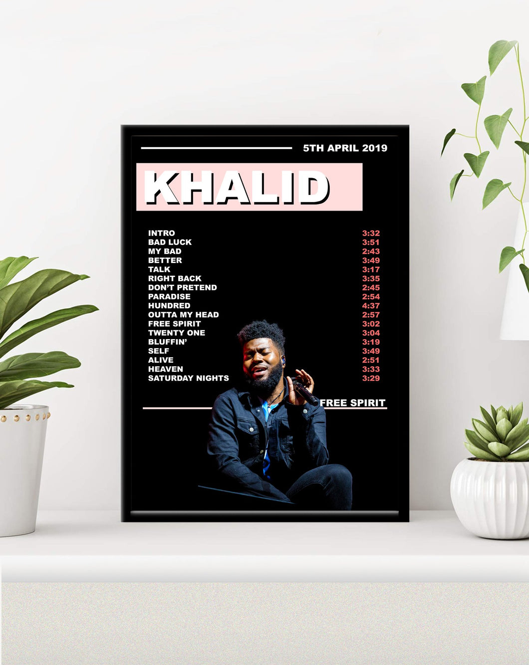 Khalid Free Spirit Premium Music Poster