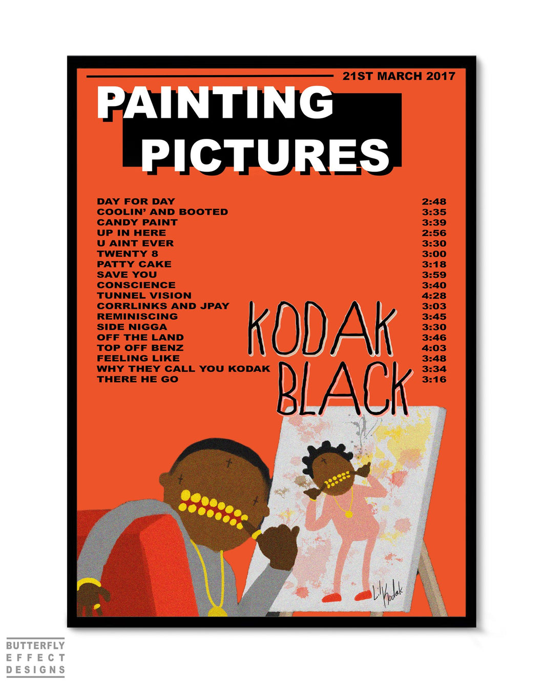 Kodak Black Painting Pictures Premium Music Poster