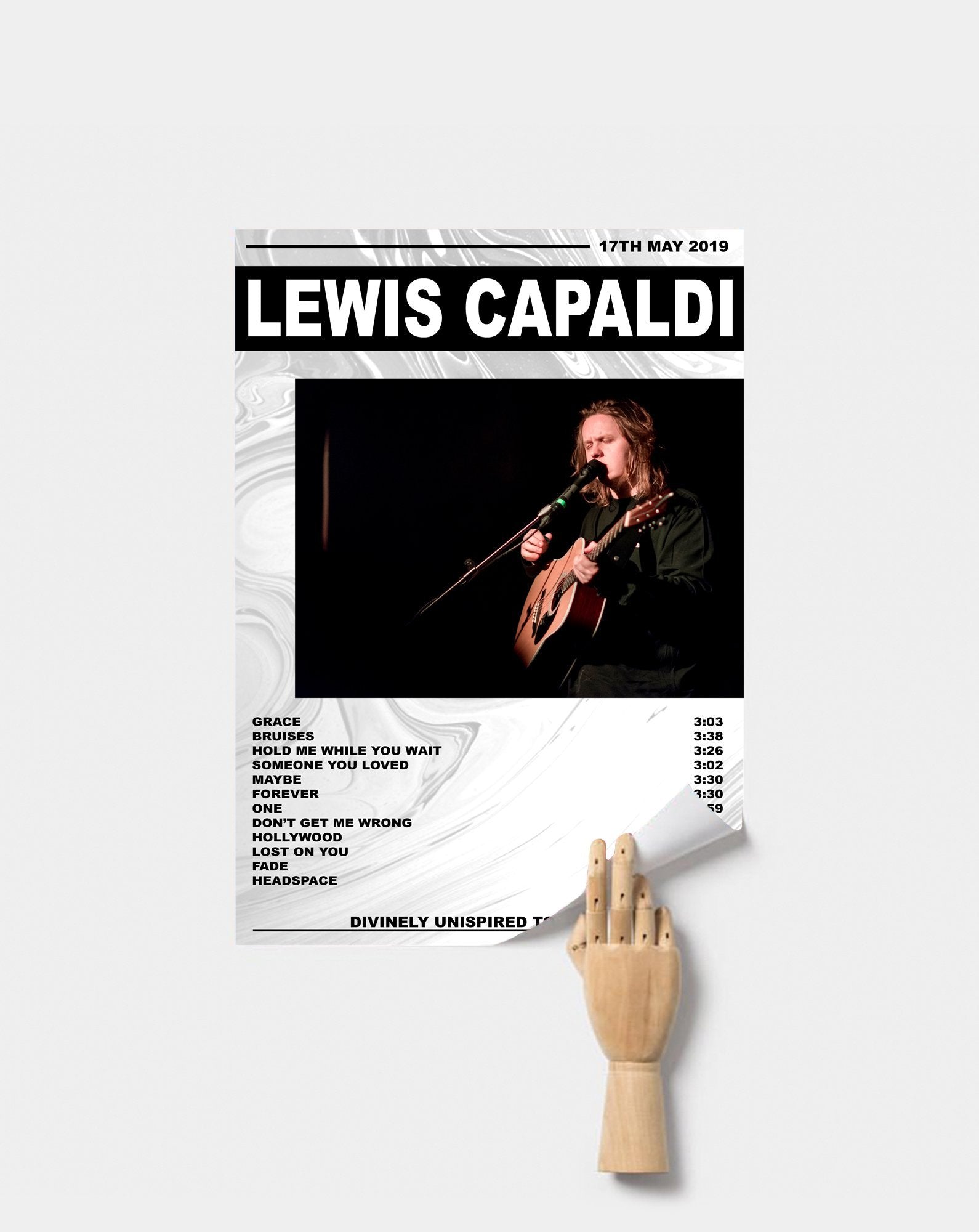 Lewis Capaldi Premium Music Poster Postered Lewis Capaldi Premium Music Poster Postered