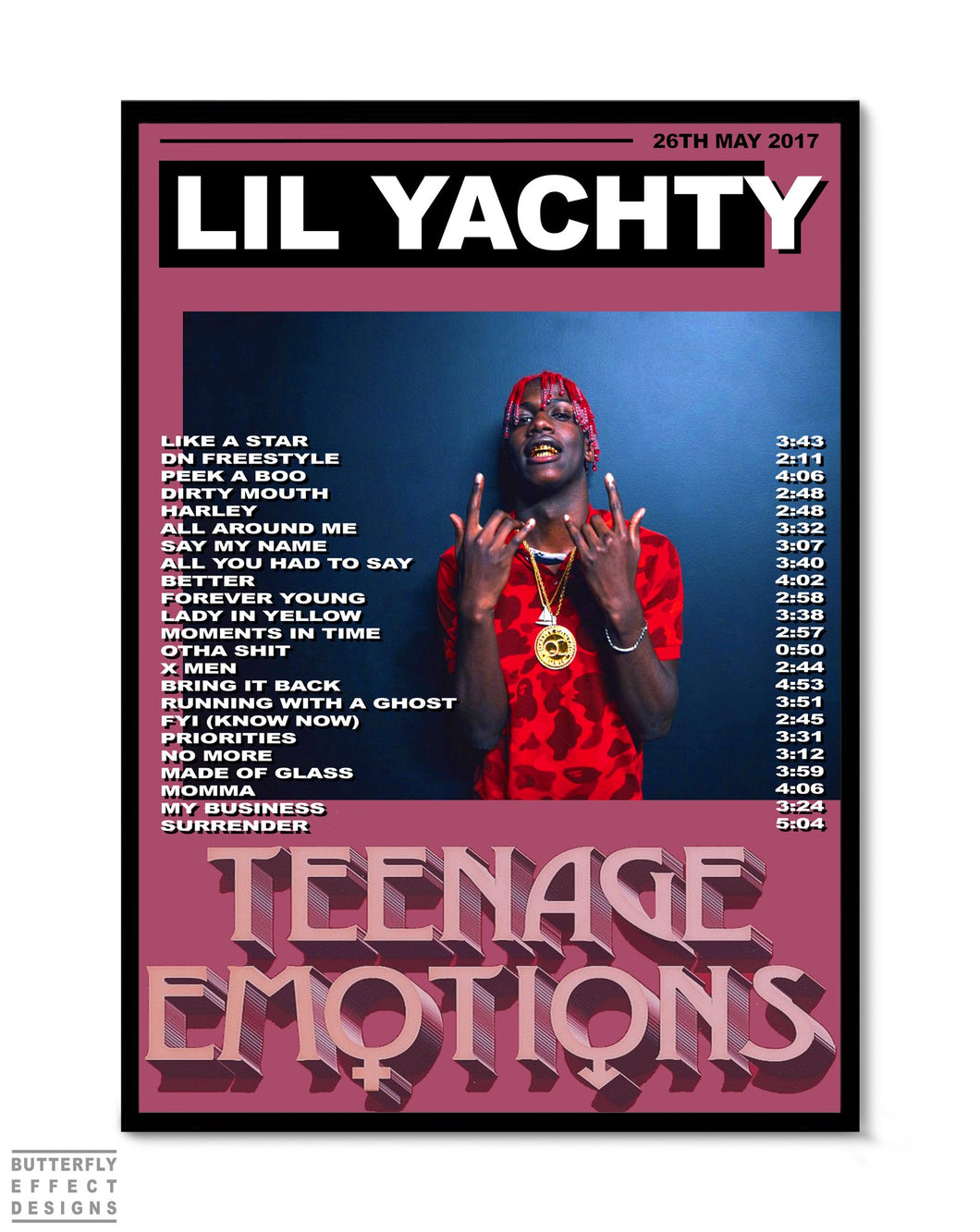 Lil Yachty Teenage Emotions Premium Music Poster