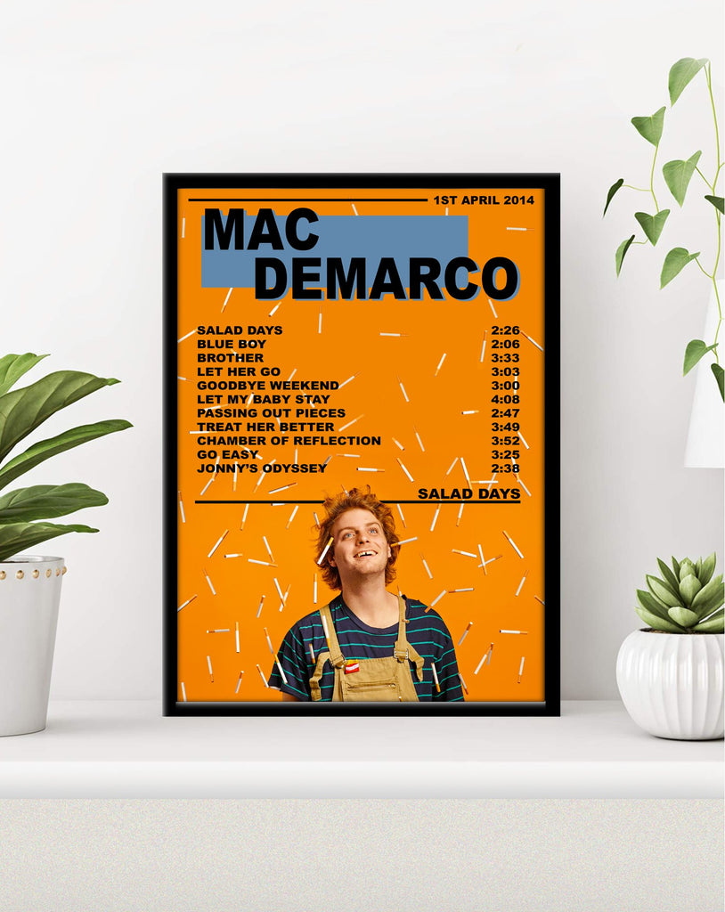 Mac Demarco Salad Days Premium Music Poster