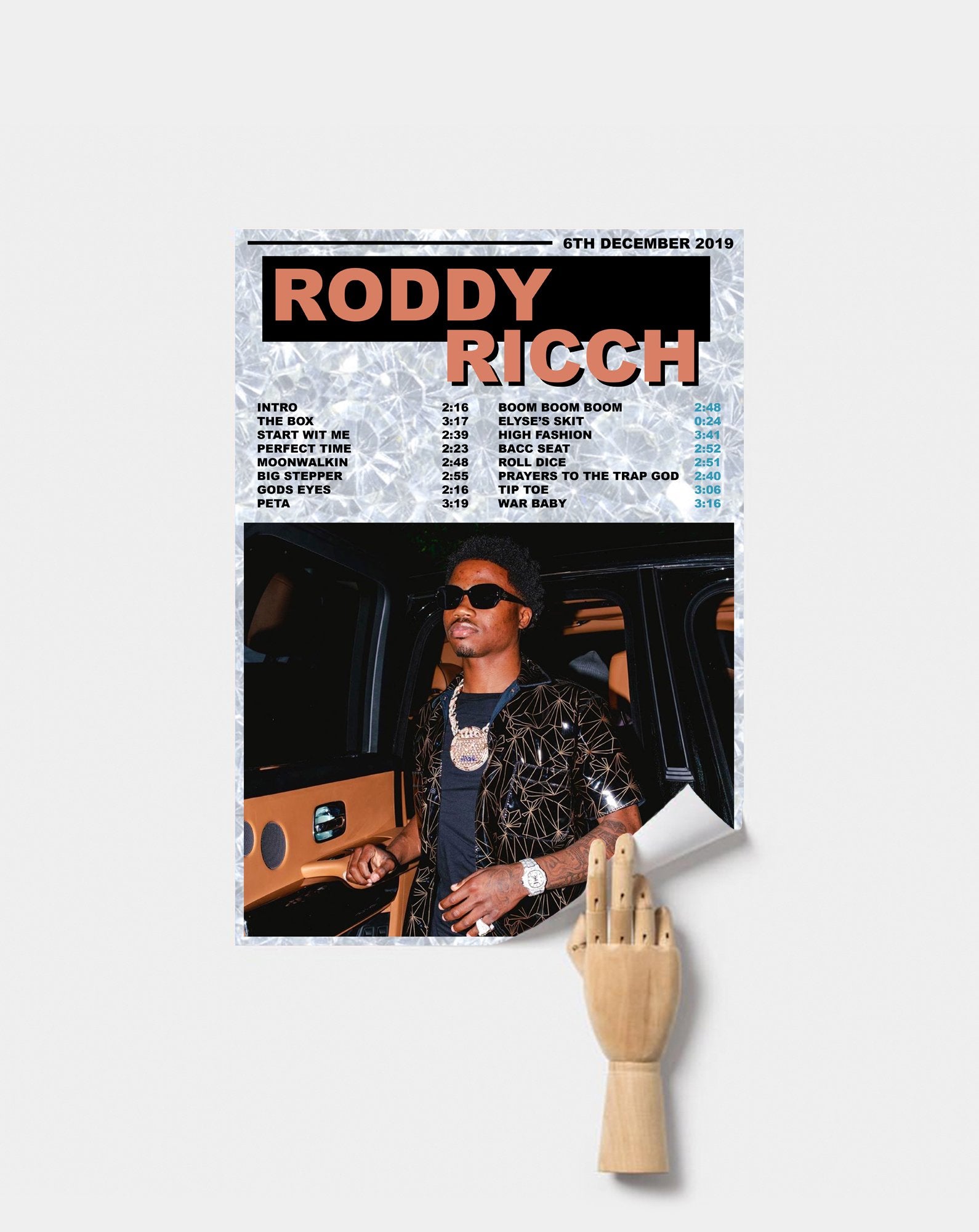 Roddy Ricch Labels Roddy Ricch Premium Music Poster – Postered