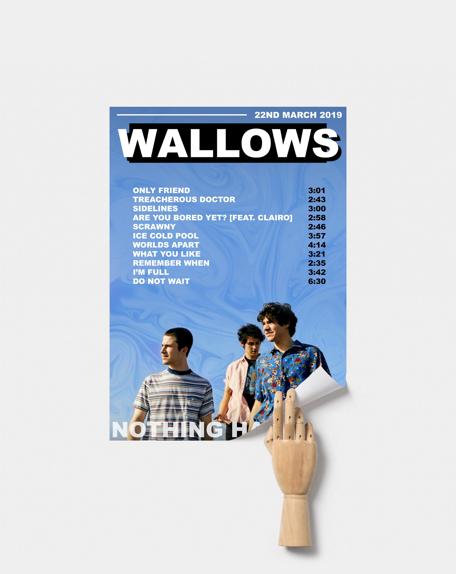 Wallows | Nothing Happens β Postered